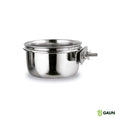 Stainless Steel Bowl and Holder with Screw Clasp