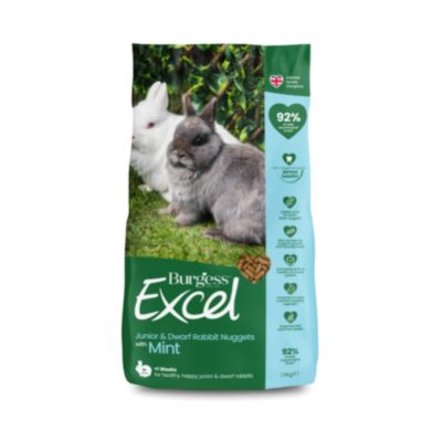 Burgess Excel Dwarf/Junior Rabbit Nuggets With Mint 1.5kg