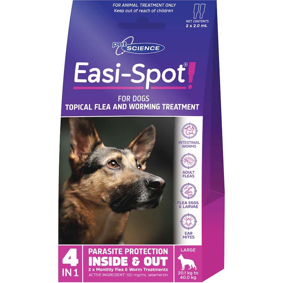 Easi-Spot For Large Dogs 20.1kg to 40kg Packet Of 2