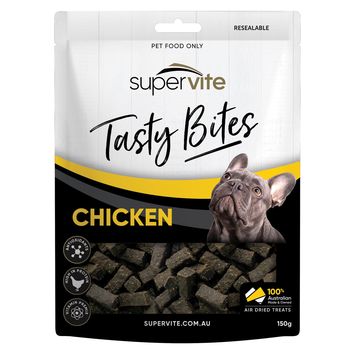 Supervite Tasty Bites Chicken 150g